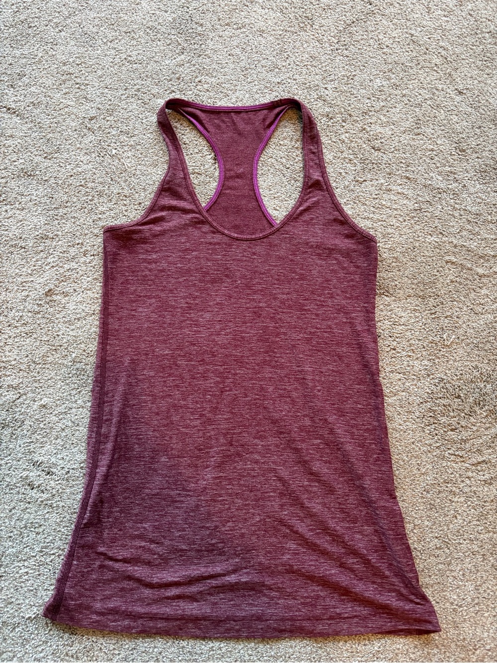 Lululemon Cool Racerback Tank Top - Bordeaux Drama - size 10